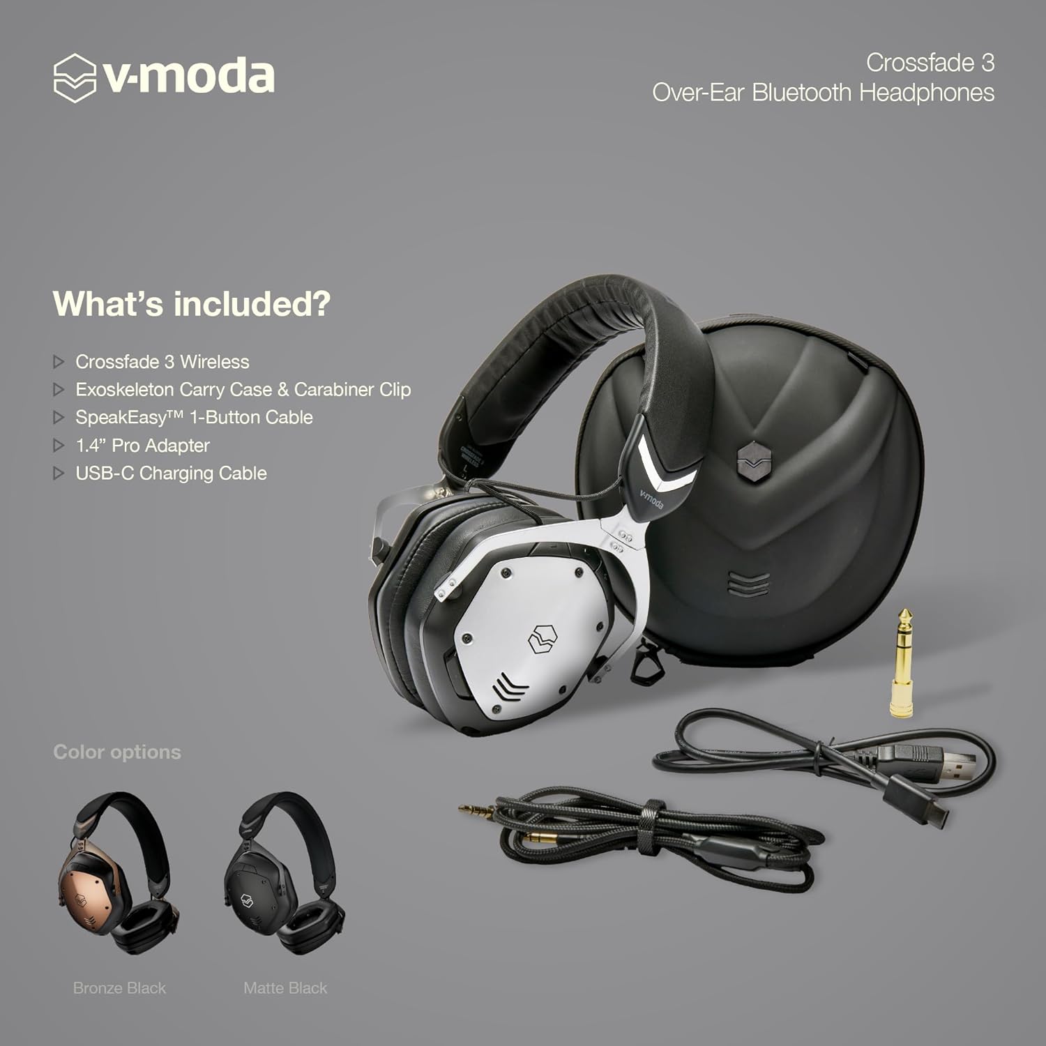 Roland - V−MODA CROSSFADE WIRELESS GUNL BLACK V-MODA | Crossfade 3 Wireless